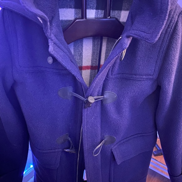 AUTHENTIC BURBERRY Wool toggle coat SZ 14. - Picture 1 of 6